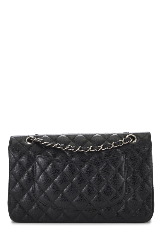 Black Quilted Caviar Classic Double Flap Medium, , large image number 3