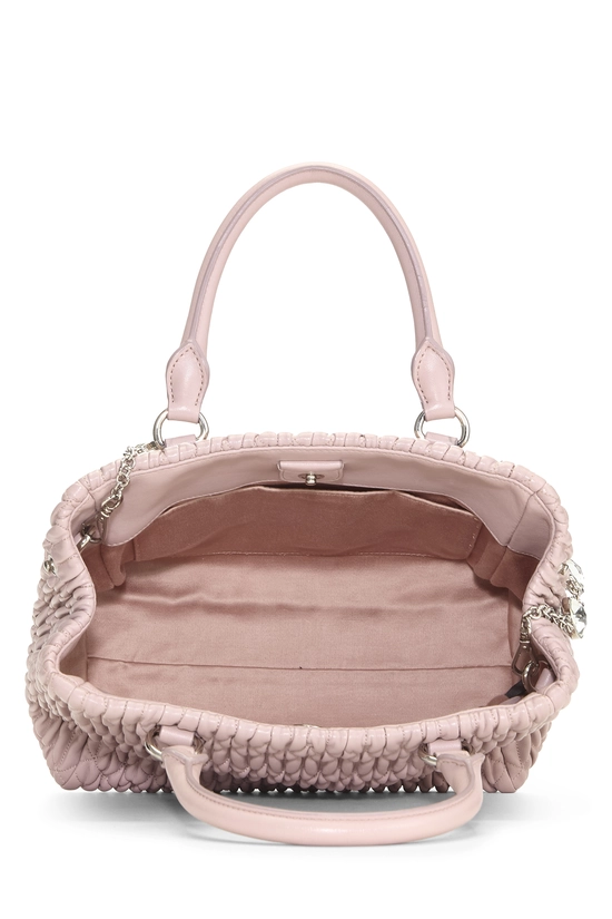 Pink Nappa Convertible Top Handle Bag Small, , large image number 5