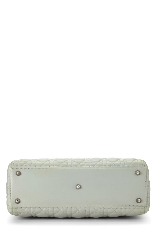 Green Cannage Leather Lady Dior Large, , large image number 4