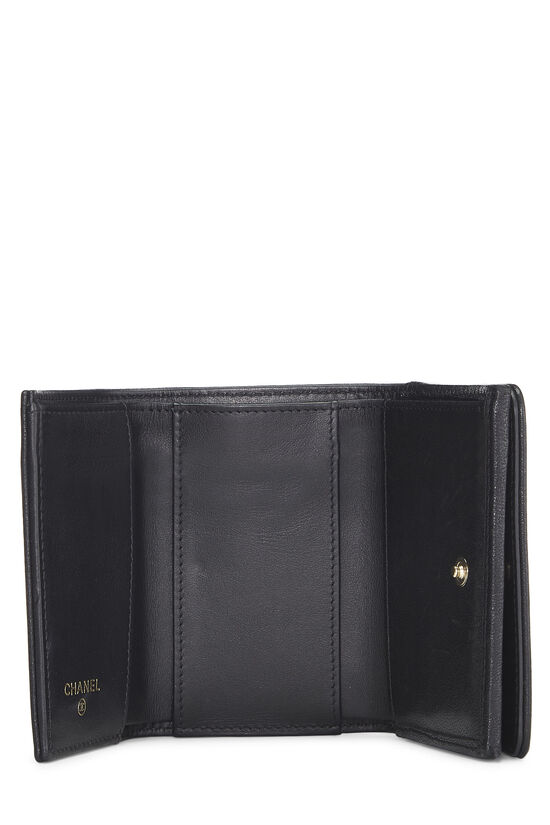 Chanel Black Lambskin Timeless 'CC' Compact Wallet Q6A1O41IKB008