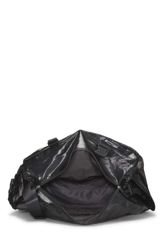 Black Coated Canvas Sportline Duffle, , large image number 5