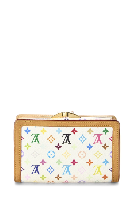 Takashi Murakami x Louis Vuitton White Monogram Multicolore Porte-Monnaie Viennois Wallet, , large image number 2