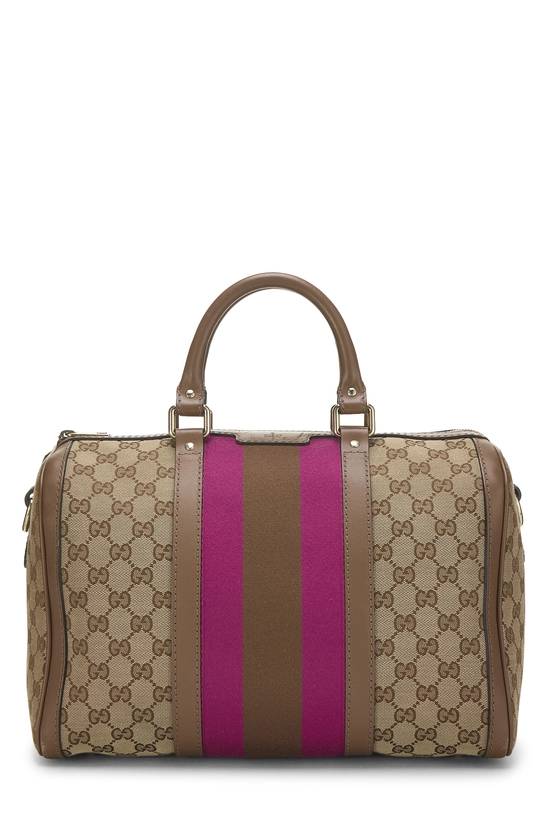 Original GG Canvas Vintage Web Boston Bag Medium, , large image number 0