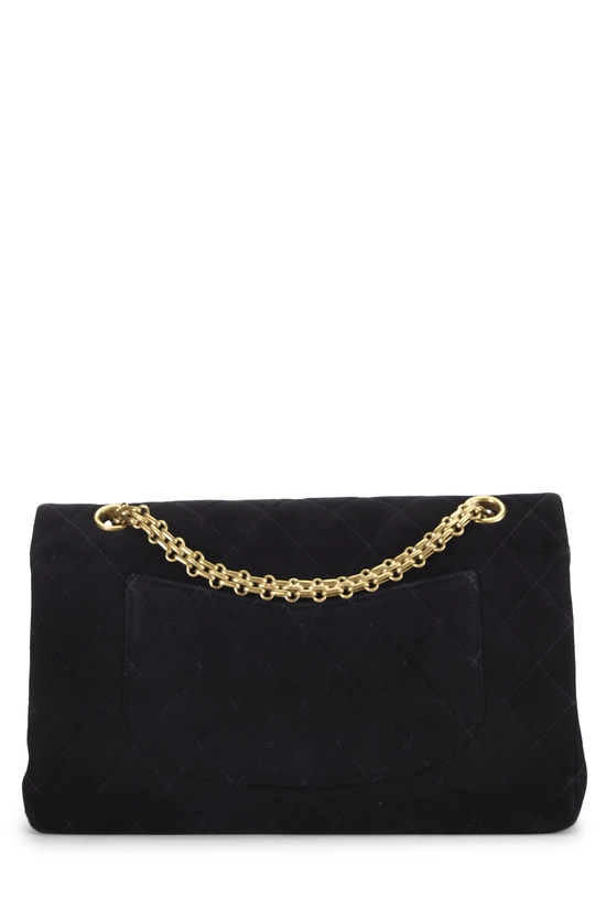 Black Quilted Suede 2.55 Reissue Flap 225, , large image number 3