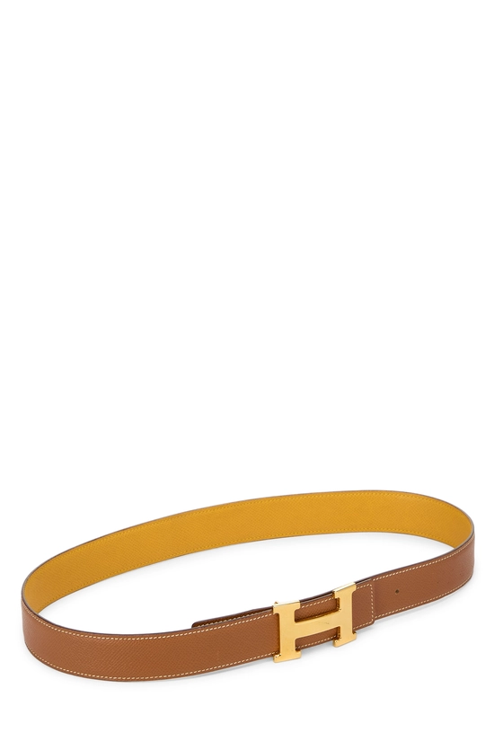 Gold Epsom Reversible Constance H Belt 75, , large image number 2