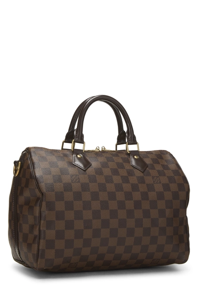 Damier Ebene Speedy Bandouliere 30, , large