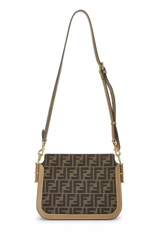 Brown Zucca Canvas Touch Shoulder Bag, , large image number 3