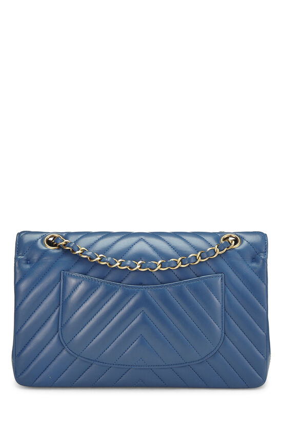 Chanel Blue Izmir Single Quilted Flap - Vintage Lux