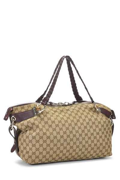 Gucci Original GG Canvas Bamboo Braided Handbag — photo 2