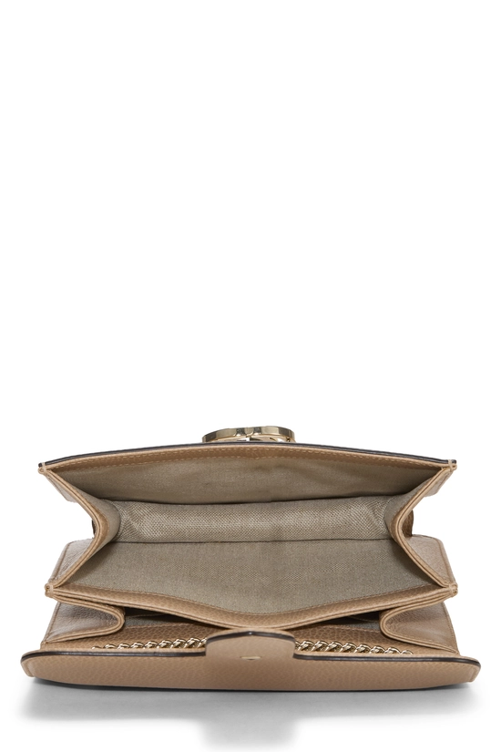 Beige Leather Interlocking Crossbody Small, , large image number 5