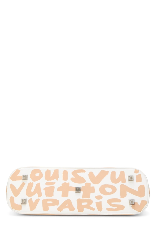 Stephen Sprouse x Louis Vuitton Beige Glazed Leather Graffiti Alma Horizontal, , large image number 4