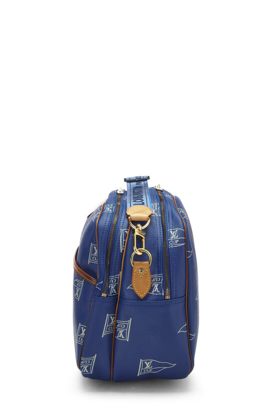 Blue Coated Canvas LV Cup Sac Cowes Shoulder Bag, , large image number 5