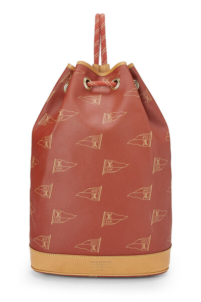 Red Coated Canvas LV Cup Saint Tropez