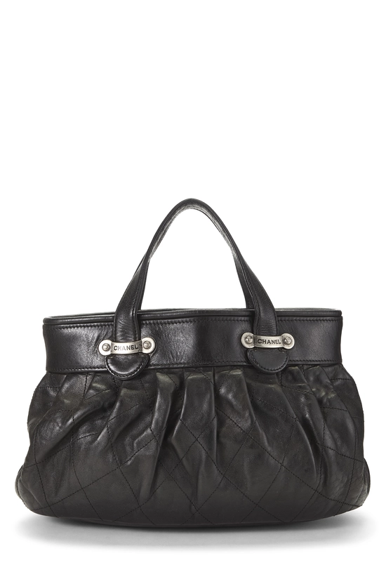 Black Quilted Lambskin Handbag, , large image number 3