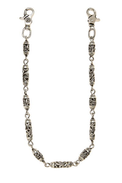 Sterling Silver Cuban Link Wallet Chain, , large