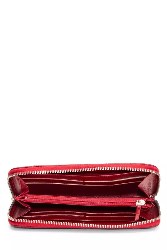 Red Caviar 'CC' Zip Around Wallet, , large image number 3