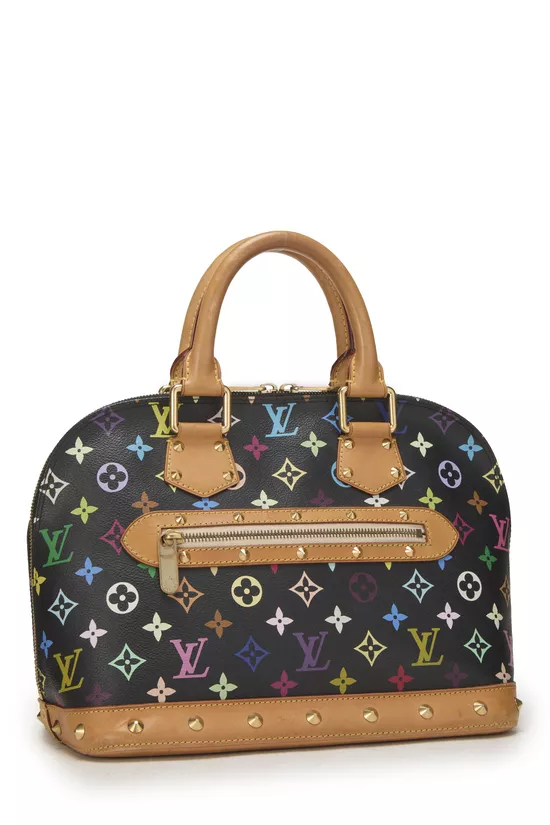 Takashi Murakami x Louis Vuitton Black Monogram Multicolore Alma PM, , large image number 1
