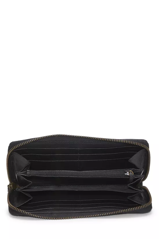 Black Matelass&eacute; Leather GG Marmont Zip Wallet, , large image number 3