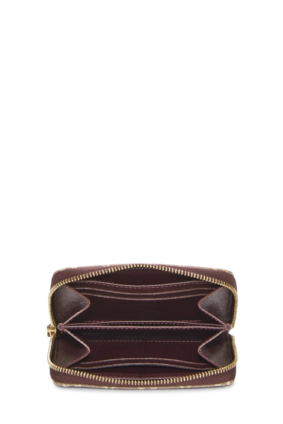 Burgundy Monogram Idylle Zippy Coin Purse, , large image number 3