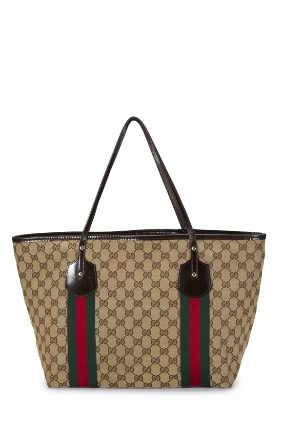 Original GG Canvas Jolie Web Tote, , large image number 3