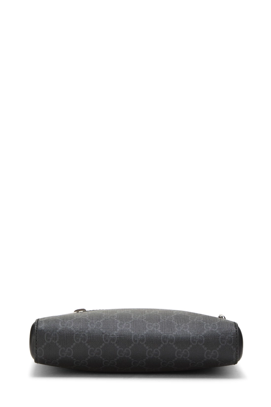 Black GG Supreme Canvas Double Zip Messenger, , large image number 4