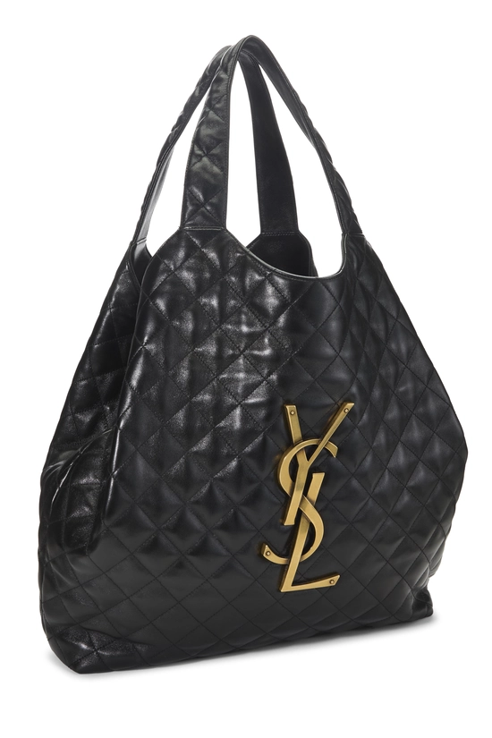 Black Lambskin Icare Shopping Tote Maxi, , large image number 1