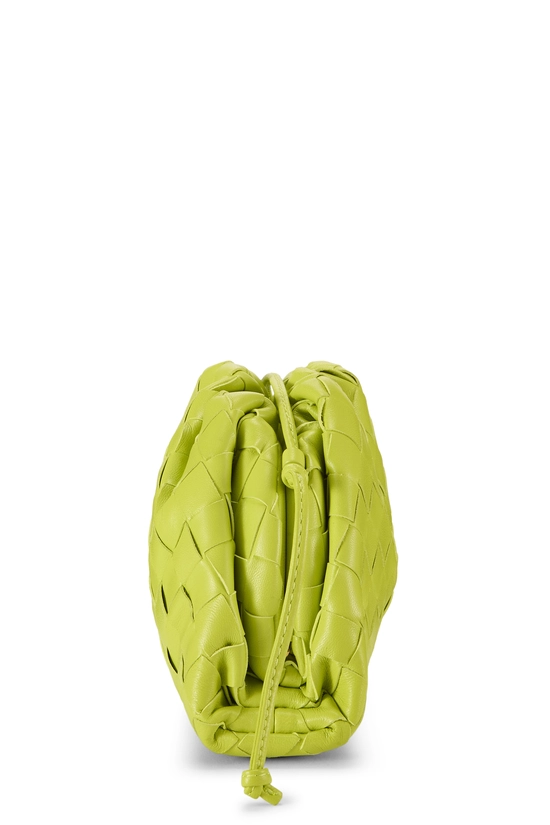 Green Intrecciato Leather "The Pouch" Mini, , large image number 2