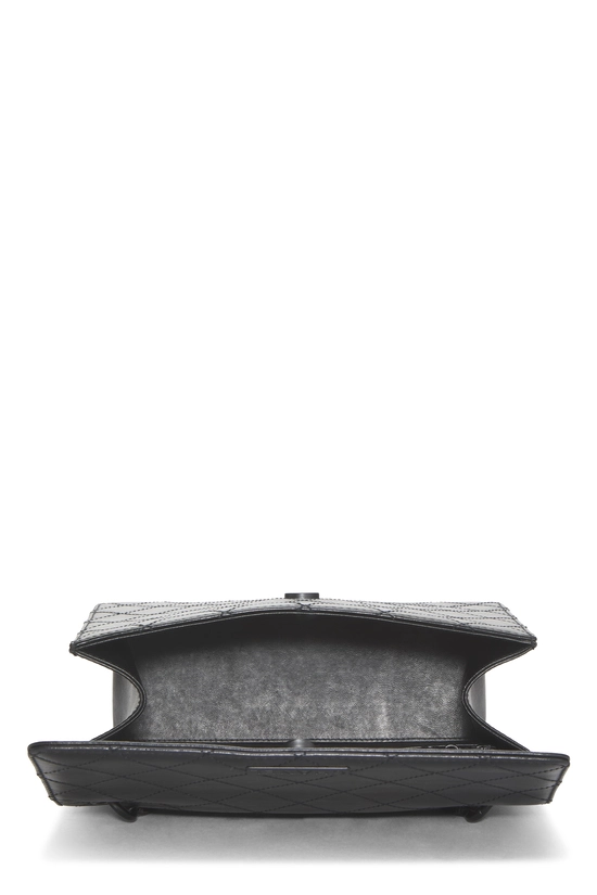 Black Calfskin Flap Crossbody , , large image number 5