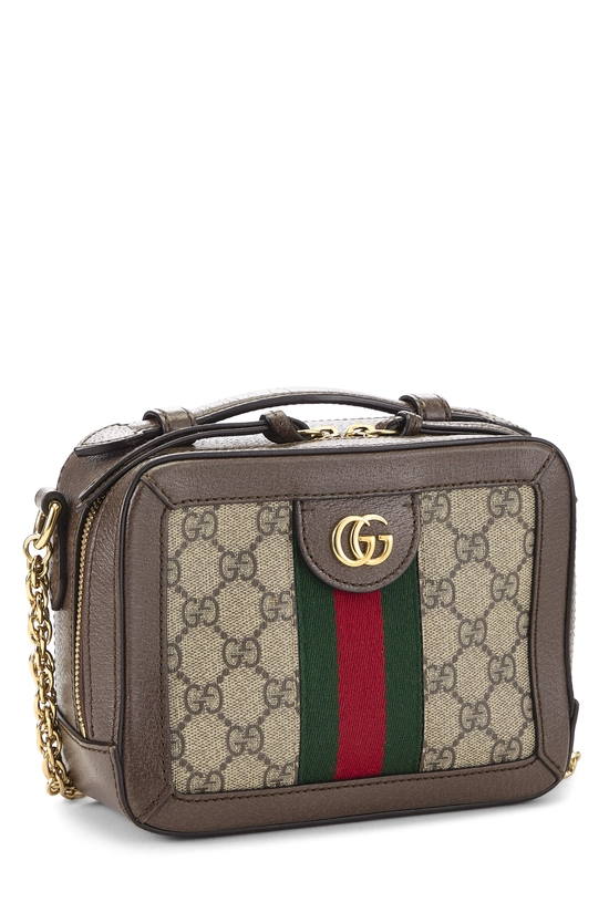 Brown GG Supreme Canvas Ophidia Top Handle Shoulder Bag Mini, , large image number 1