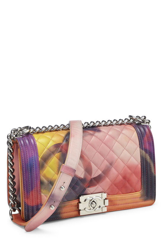 Misc Chanel Mini Timeless Flower Power Shoulder Bag in Multicolored Leather -101158