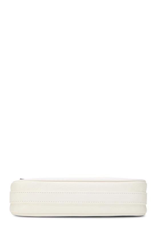 White Leather Charms Shoulder Bag, , large image number 4