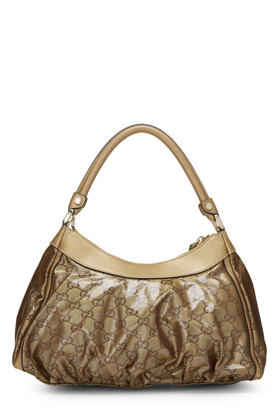 Gold GG Imprime Abbey Shoulder Bag, , large image number 4