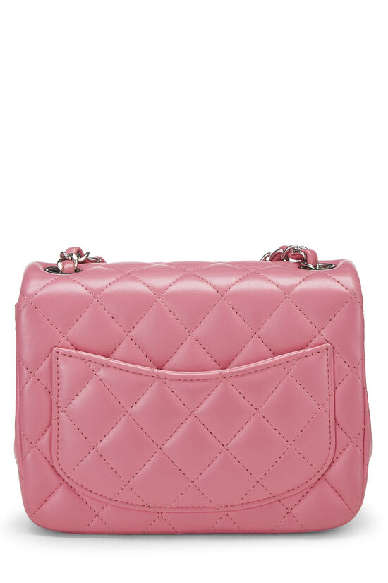 Pink Quilted Lambskin Classic Square Flap Mini, , large image number 4