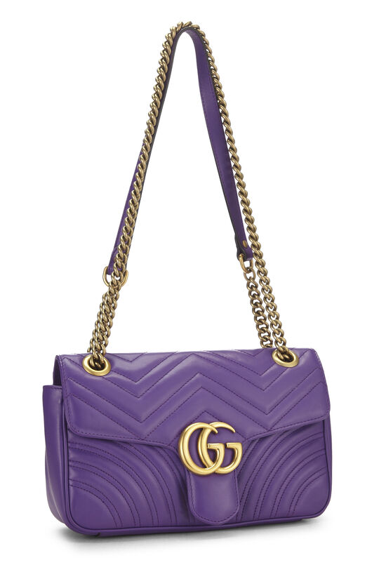 Purple GG Marmont Shoulder Bag Small, , large image number 1