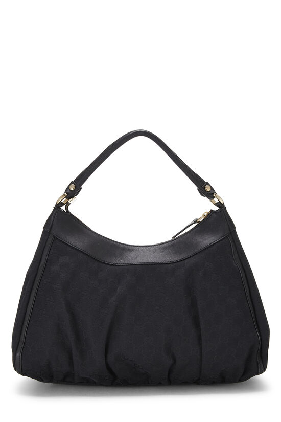Black Original GG Canvas D-Ring Abbey Shoulder Bag, , large image number 3