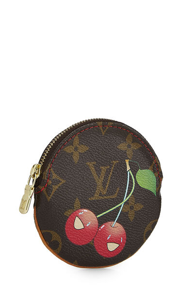 Takashi Murakami x Louis Vuitton Monogram Cerises Porte Monnaie Round, , large