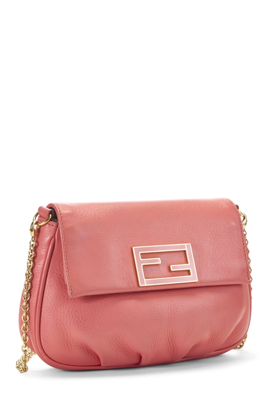 Pre-Owned Pink Leather Fendista Crossbody QBBAND1LPB001
