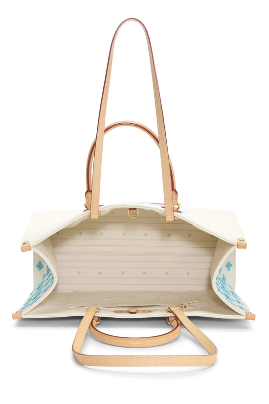 Beige Monogram Jacquard Okinawa On The Go GM, , large image number 5