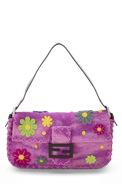 Pink Felt Floral Baguette