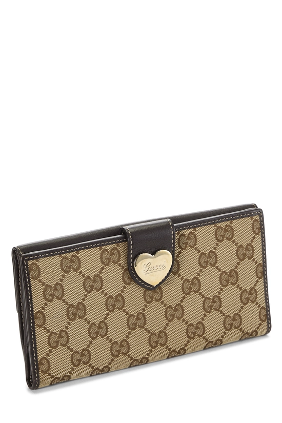 Original GG Canvas Lovely Heart Continental Wallet, , large image number 1