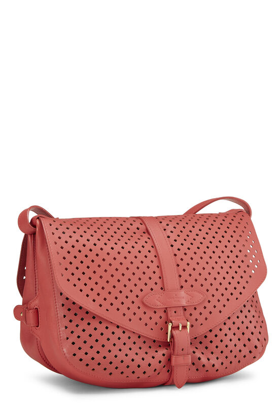 Louis Vuitton Pink Perforated Leather Saumur 30 QJB0OF2APB007