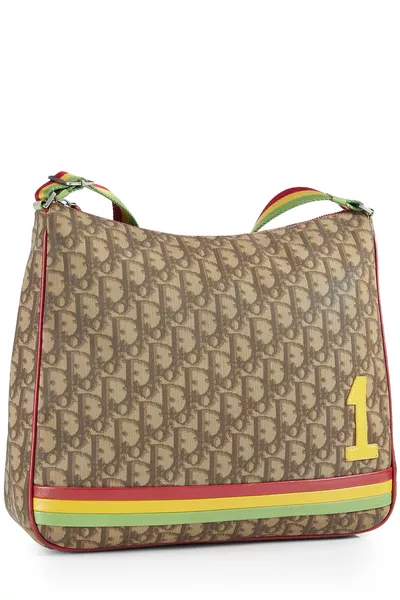 Rasta Trotter Canvas Messenger Bag, , large