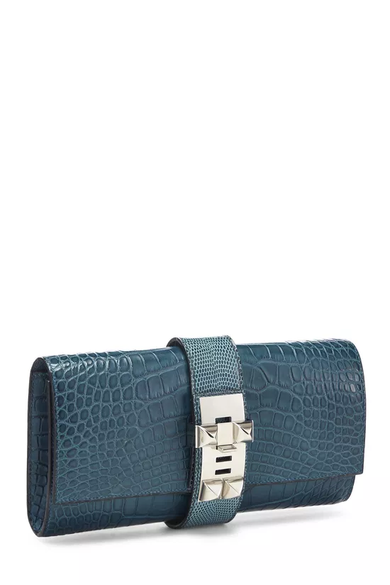 Colvert Alligator & Petrole Lizard Box Medor 23, , large image number 1