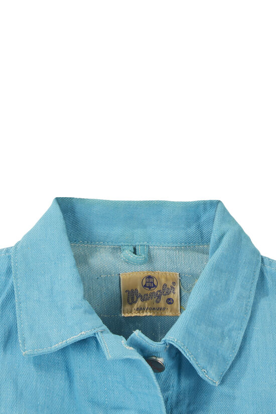 Turquoise Denim Blue Bell Wrangler Jacket, , large image number 3