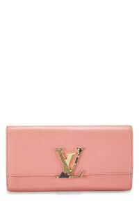 Louis Vuitton Pink Monogram Canvas Perforated Zippy Compact QJA0NI2APB000