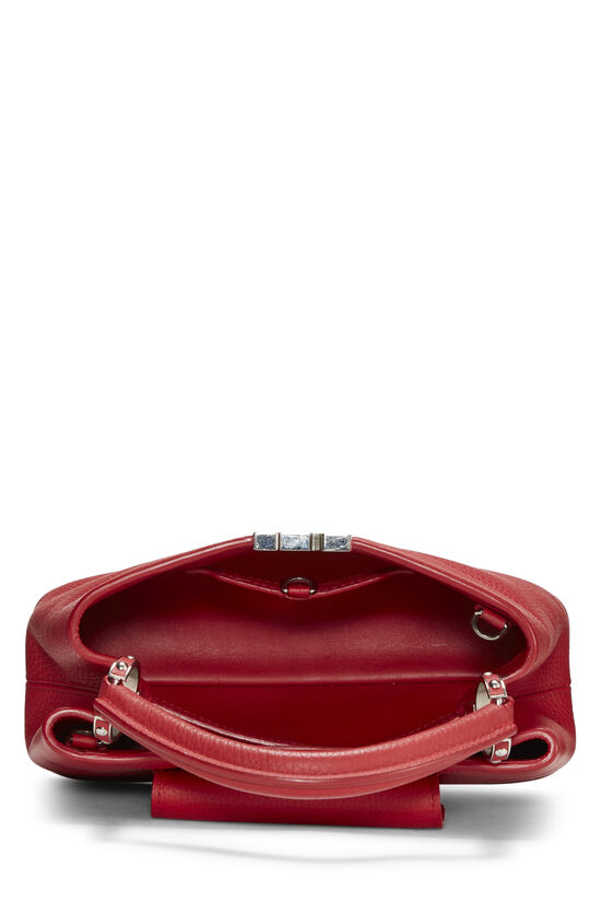 Louis Vuitton Red Taurillon Capucines MM QJB0873SP2001