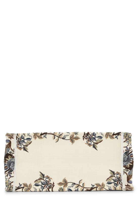 Multicolor Floral Embroidered Canvas Book Tote Medium, , large image number 4