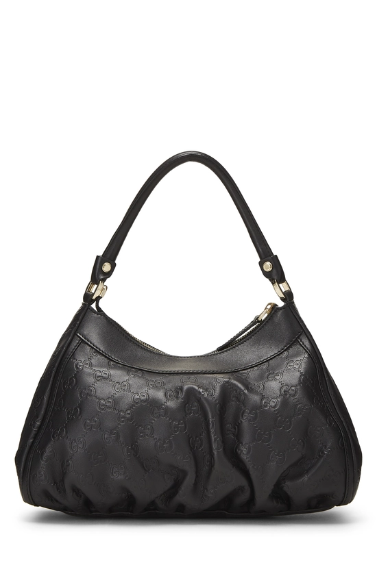 Black Guccissima D-Ring Abbey Shoulder Bag Small, , large image number 3