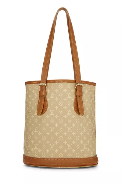 Louis Vuitton Beige Monogram Mini Lin Bucket PM