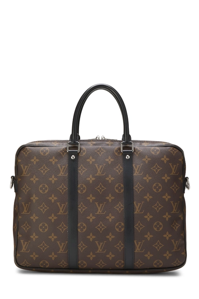 Louis Vuitton Monogram Macassar Porte Documents-Voyage PM